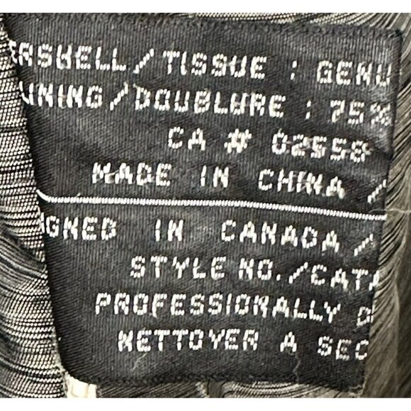 Danier Mens Genuine Leather Jacket VTG 90s Full Zip Buckle Cuffs Black Medium - Picture 14 of 16